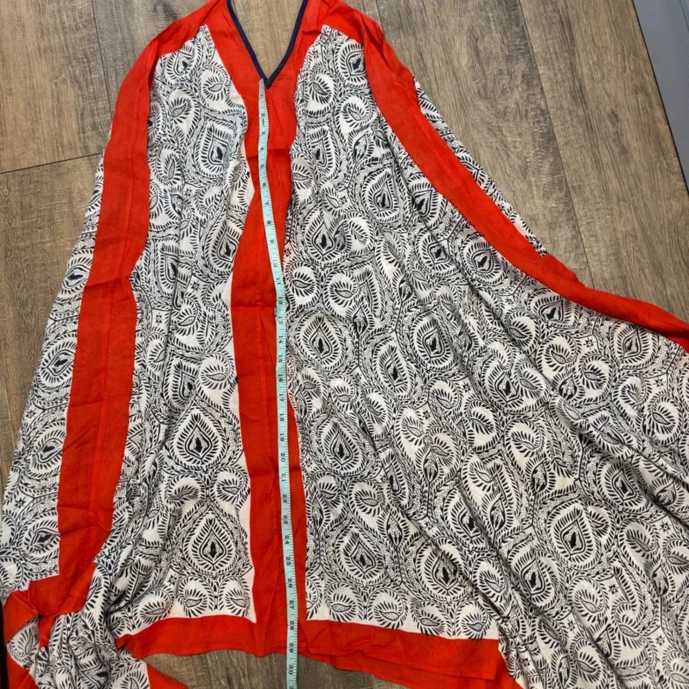Roberta Roller Rabbit Paisley Maxi Dress One Size Viscose‎ Handkerchief Hem - Picture 7 of 8